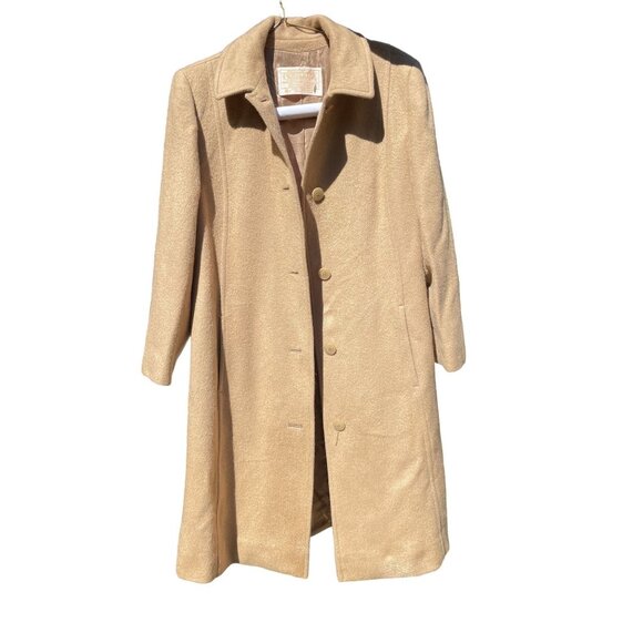 Pendleton Womens Virgin Wool Coat Camel Color Size 10 - Picture 1 of 16